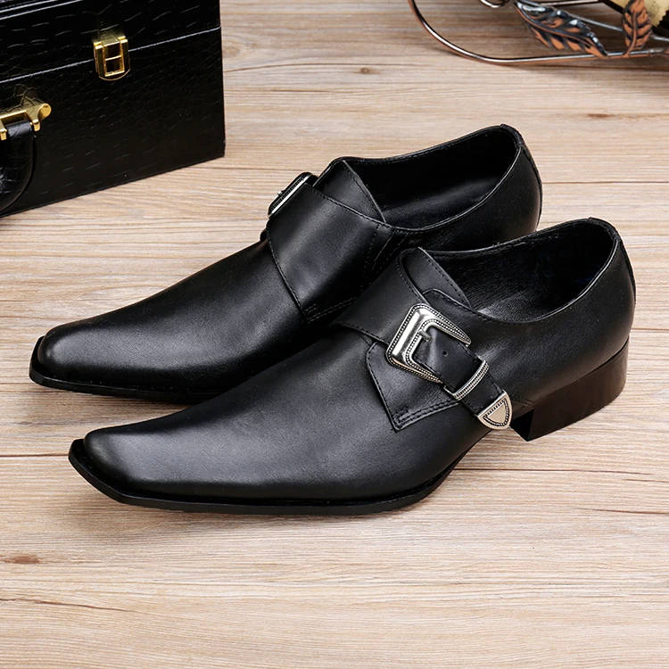 

Zapatos Hombre Italian Shoes Men Leather Alligator Shoes For Men Pointed Toe Black Genuine Leather Dress Wedding Shoes Flats