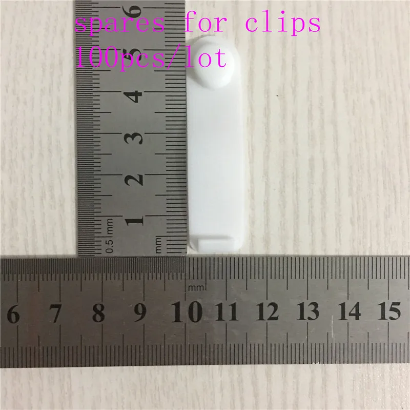 (100 pieces/lot) 52mm*14mm Black Plastic white clear for garter clips spares