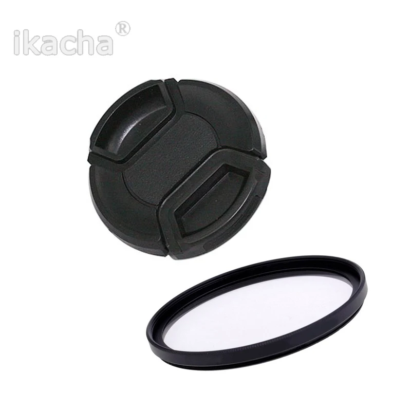 49/52/55/58/62/67/72/77/82mm Ultra-Violet UV Filter+Lens Cap Lens Protector Cover For Canon Nikon Sony Pentax Fuji SLR Camera