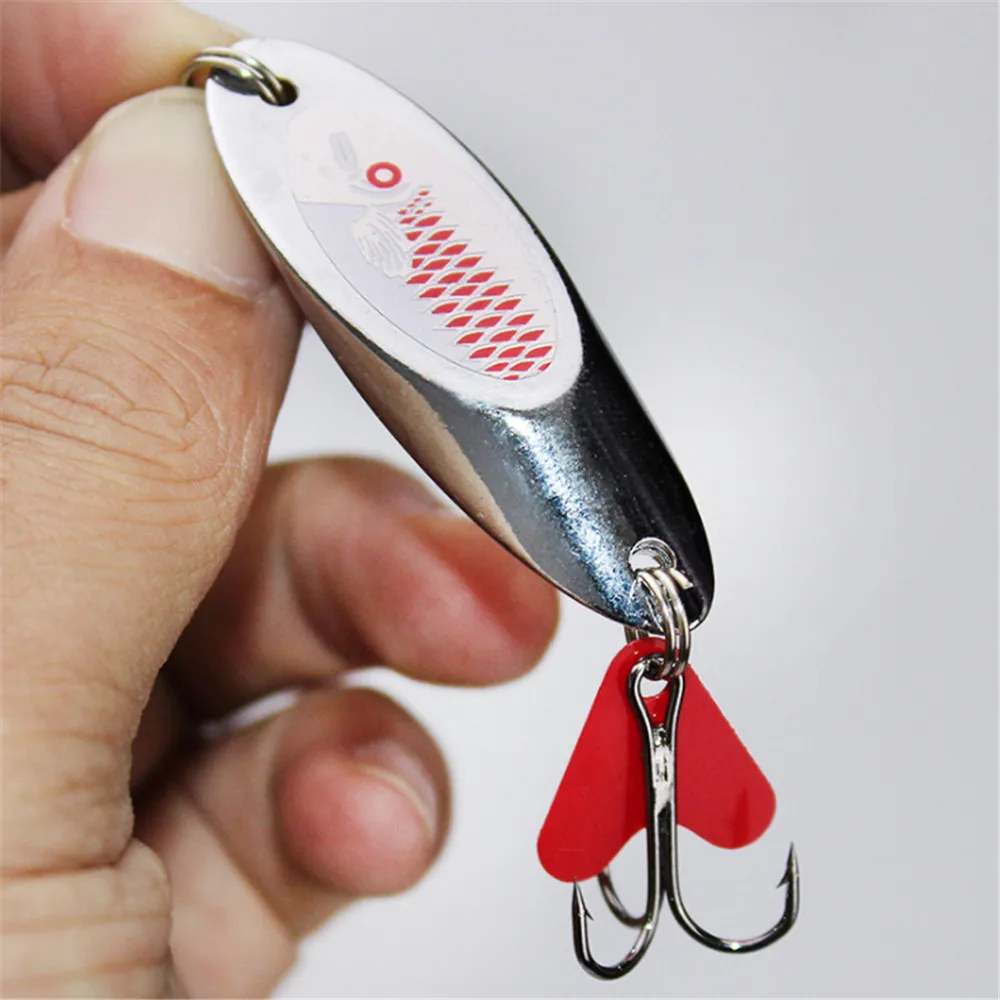 1szt 7g 10g 14g 21g Przynęta wędkarska Twarda Metalowa Łyżka Skośna Przynęta Bass Baits Srebrna Przynęta Wędkarska Kotwica Peach Pesca — zdjęcie 5