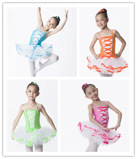 

High Quality Corset Camisole Tutu Skirt for Child Ballet Competition Stage Wear,Girls Dance Performance Professional Costume