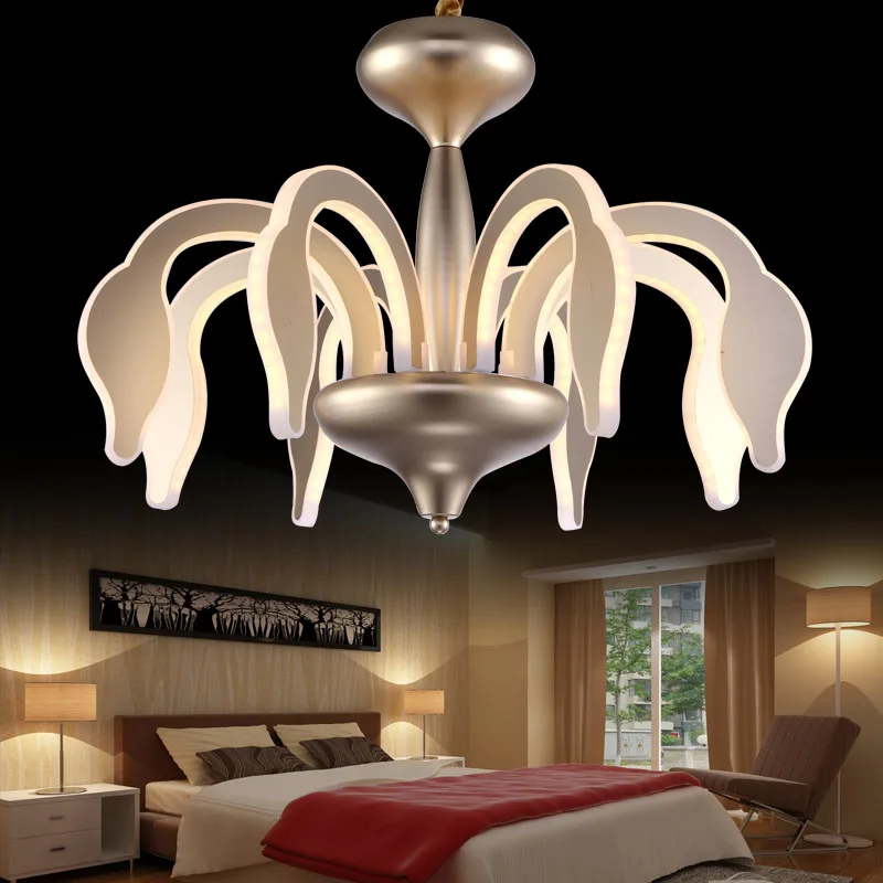 Modern Creative Pendant Lights Light for Sitting Room Bedroom With LED Bulbs ,acrylic+metal 6/8 heads