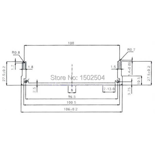 55*105*150mm Aluminum Enclosure Case Desktop DIY PCB Project Box NEW