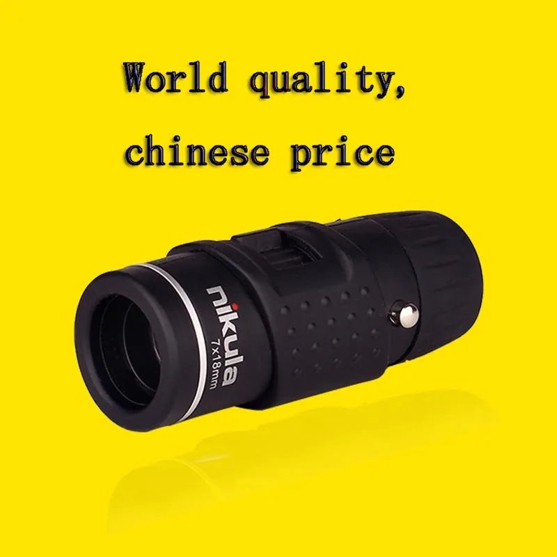 HD Portable Binoculars Wholesale Authentic Laser Anti-counterfeiting NIKULA 7X18 Dual-adjusting Ultra Running Vision Monoculars