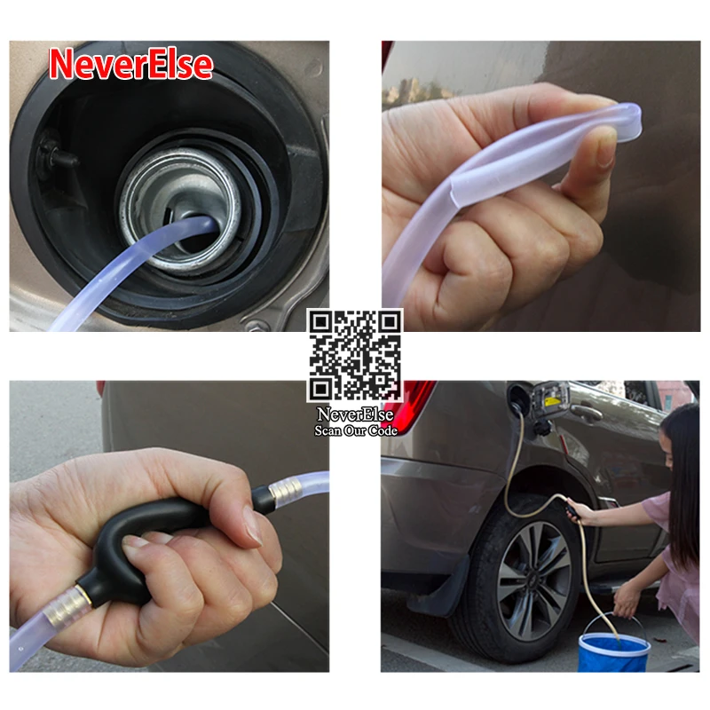 Aquarium Hand Pump Bulb Siphon Hanpump Kit Rubber Squeeze Pump Hose Tube Change Water Fuel Transfer Refuel 6/8/10/12mm Pump Head