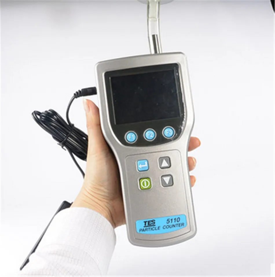 TES-5110 Particle Counter With 6 Particle Size Channels Air Particle Counter With Digital Display High Precision Indoor Air Qual