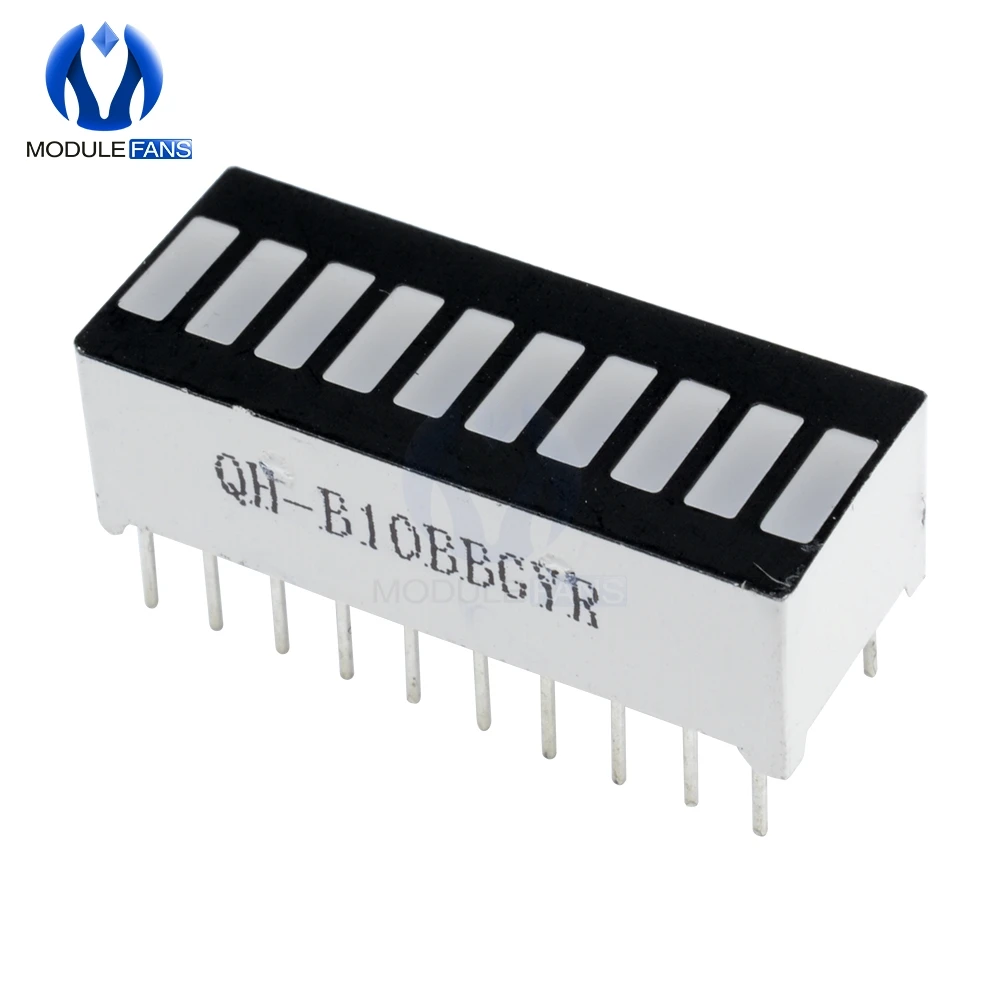 2PCS LED Display Modul 10 Segment Balken Licht Display Modul Bar Graph Ultra Helle Rot Gelb Grün Blau Farben multi-farbe – Detail 5