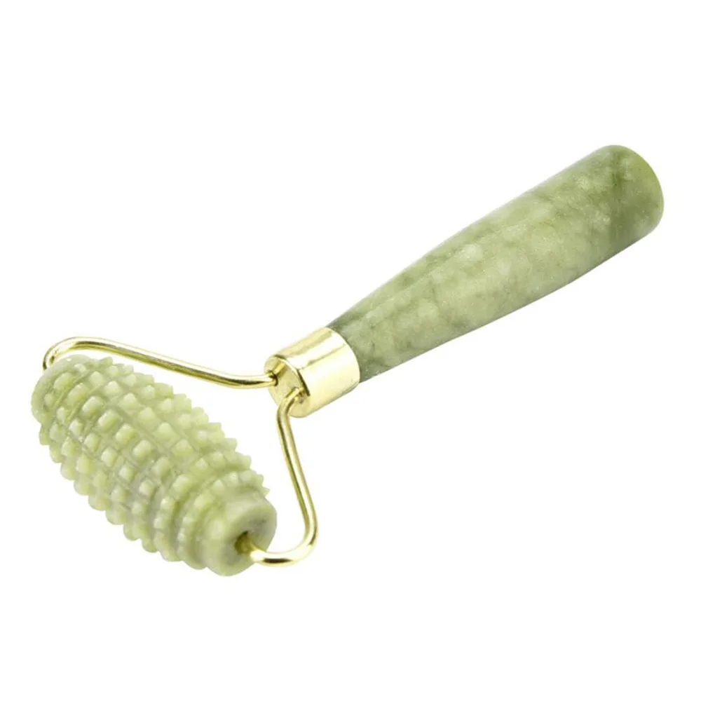 1 pc Jade Stone Roller Needle Derma Face Arms Neck Massage Roller Face Body SPA Massage Roller Facial Massager Jade