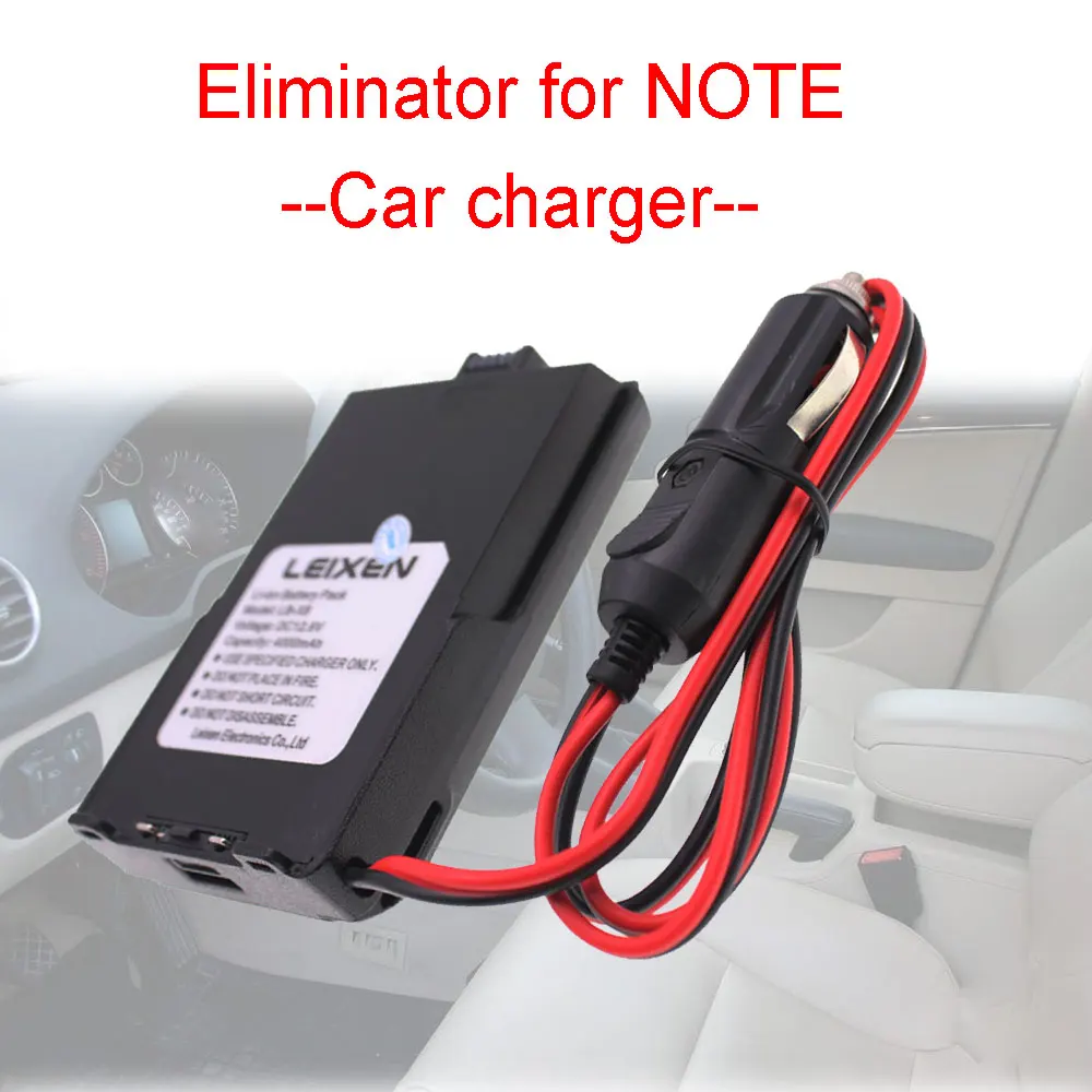 

LEIXEN NOTE Battery eliminator for UV-25D Note 25W Portable Radio walkie talkie power supply 12V Car Charger