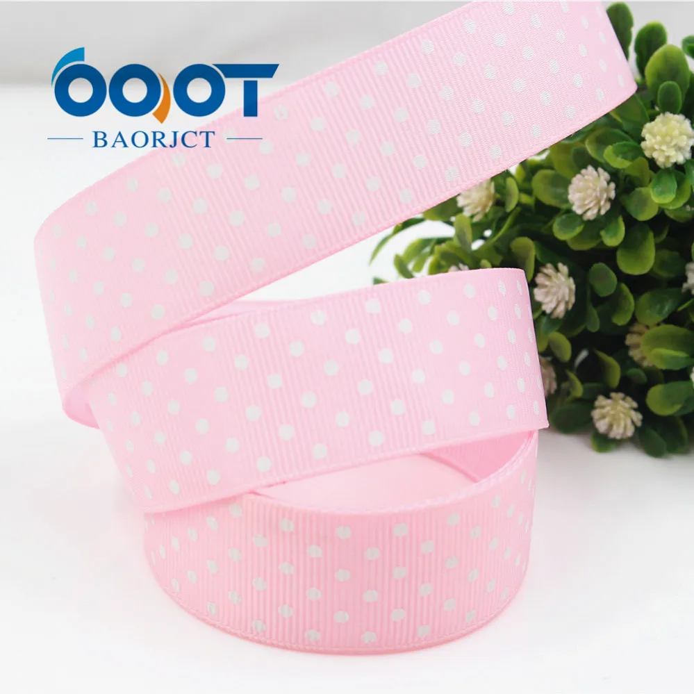 OOOT BAORICT 176224,Polka Dots grosgrain Ribbon,25MM ,10 yards The tape for Sewing , DIY Headdress Accessories Handmade material