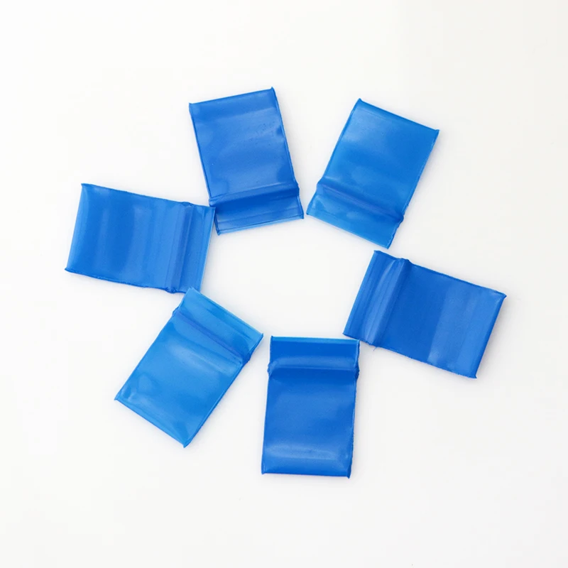 

300pcs/lot Blue Plastic Bags 2x2.5cm Mini Ziplock Zip Zipped Lock Reclosable Poly Bag Jewelry Accessories Gift Packaging Bags