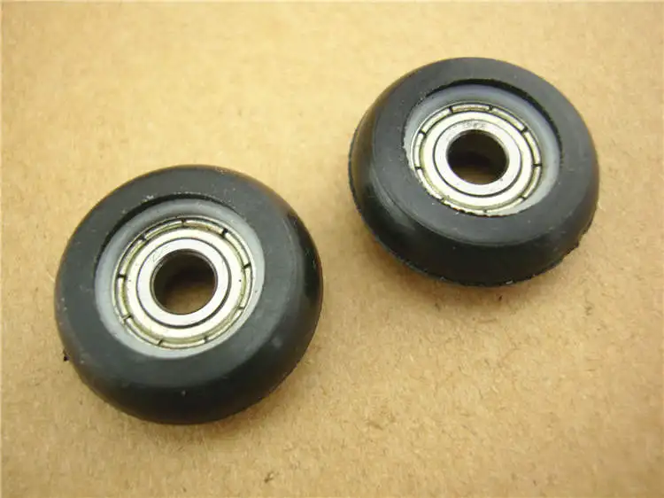 high quality polyformaldehyde PVC coated ball bearings 625zz embedded bearing Total Diamater: 5*22*8mm