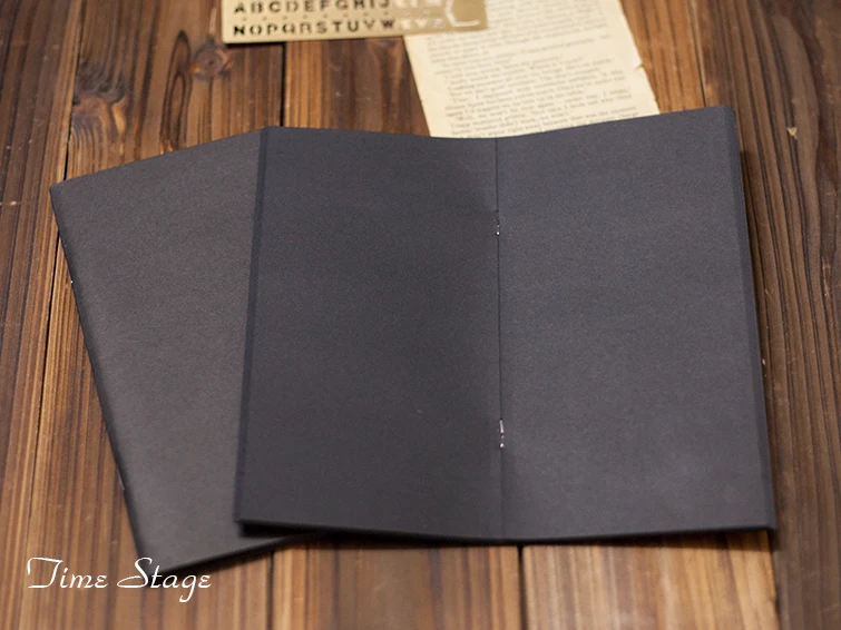 Travelers' notebook refill hardiron book core midori standard type black card Photos
