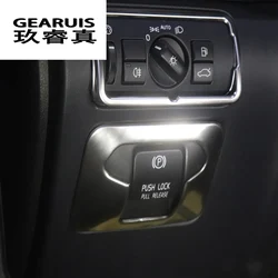 Car Styling Interior Electronic Handbrake Hand Brake Button Switch Cover Black stainless steel For Volvo XC60 XC70 V60 S60 S80