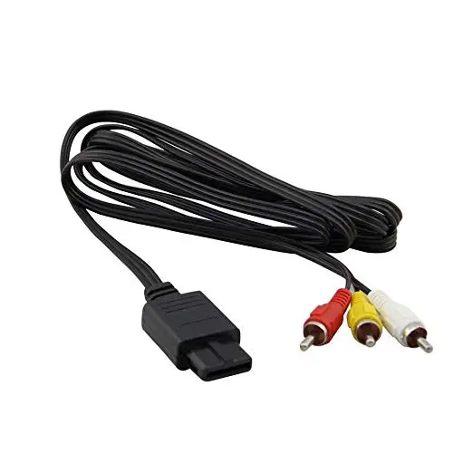 Ruitroliker 6ft AV TV Video AV Cable for Gamecube SNES NGC N64 Console