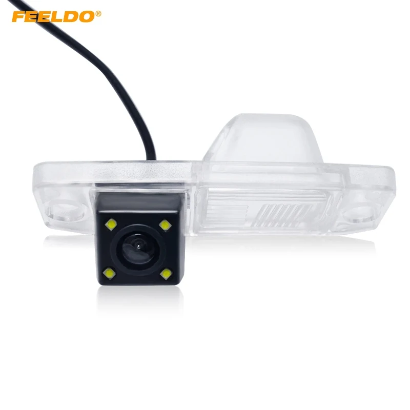 

FEELDO 1Set Auto Backup Rear View Car Camera With LED For Hyundai Sonata/Elantra/Accent/Veracruz/Tucson/Carens