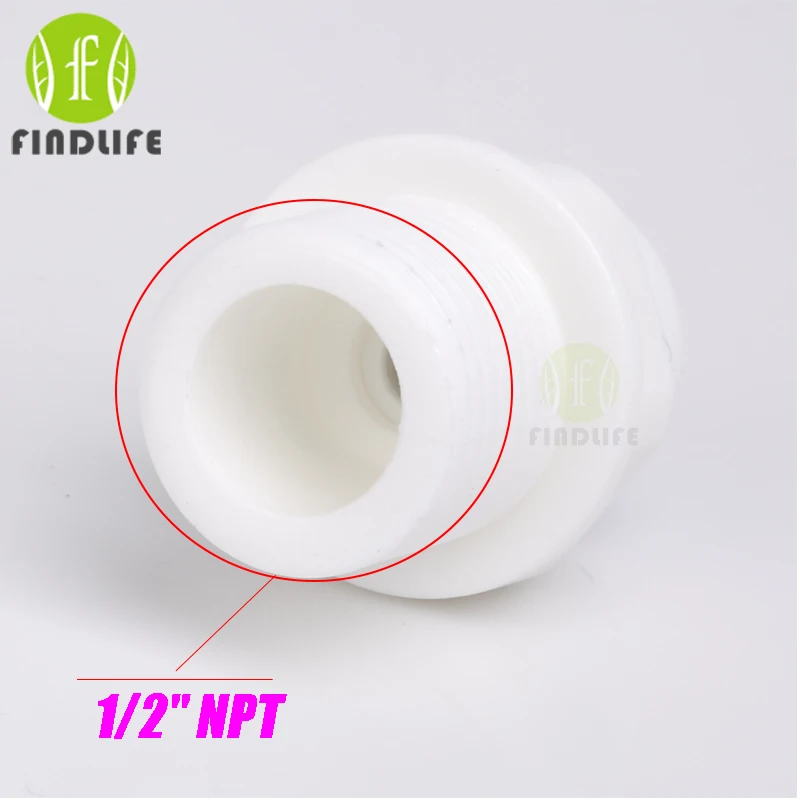 Lọc nước Phần 5 cái 1/4 "OD Hose Ống Qucik Kết Nối 1/2" NPT BSP Nam Straight fit máy lọc nước ro hệ thống 1048