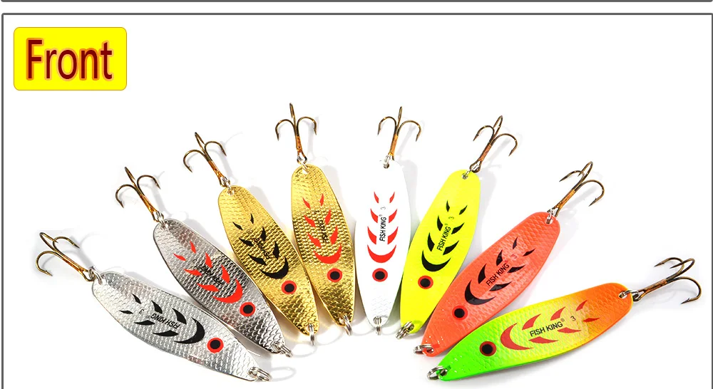 NGB 1 Stück 18g 28g Spinner Angelköder Metallköder Löffelköder Angelzubehör Vissen Pesca Pailletten Einzelhaken – Detail 4