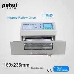 T-962 110V/220V 800W Desktop Reflow Oven Infrared IC Heater Soldering Machine 800W 180 x 235mm T962 for BGA SMD SMT Rework