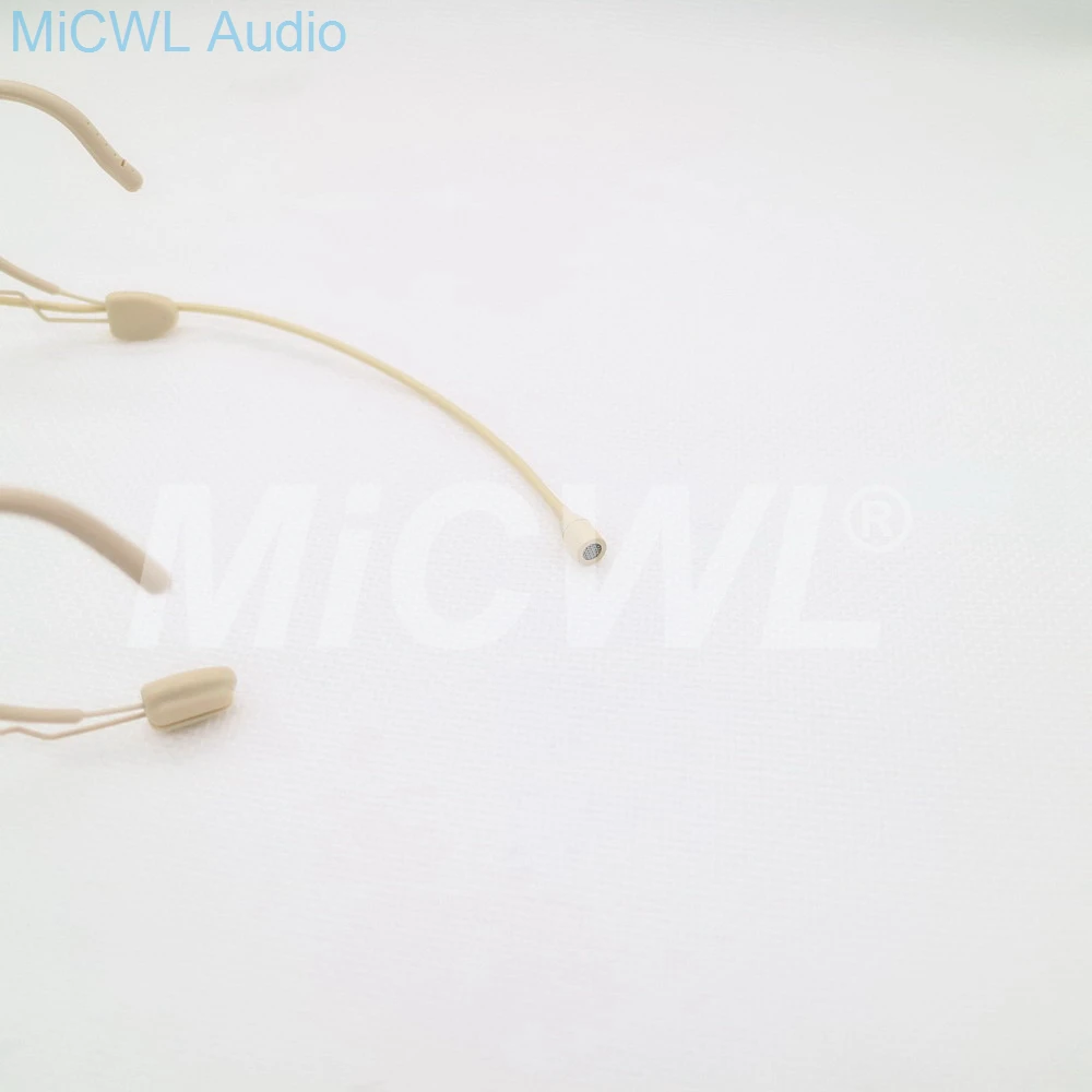 Бежевая гарнитура, всенаправленный конденсаторный налобный микрофон для беспроводной системы Sennheiser с передатчиком Bodypack