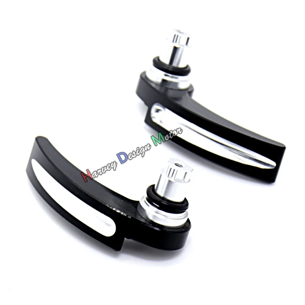 Shallow Cut Black Race Saddlebag Lid Lifter For Harley Touring Street Glide Road King FLHX 2014-2018 Models