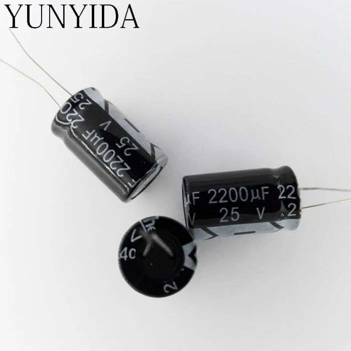 Aluminum electrolytic capacitor 25v 2200uf 13*21mm  10PCS