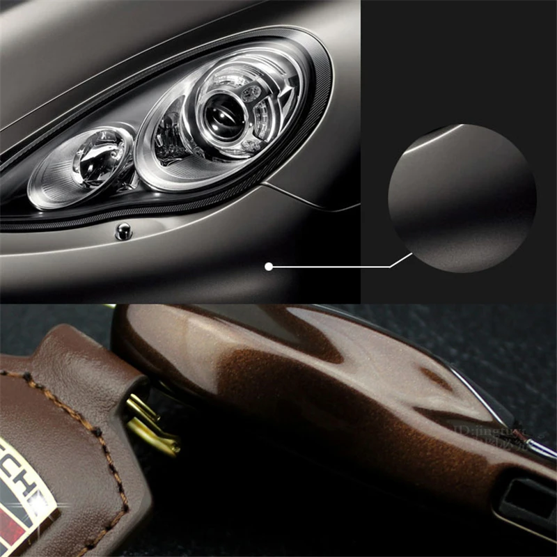 Jet preto fob remoto chave caso capa modificada chave escudo substituir para porsche cayenne macan 911 carrera boxster cayman panamera