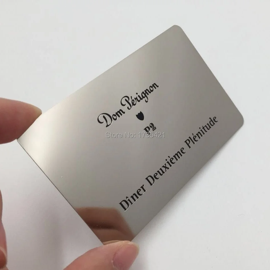 Low price stainless Steel metal business card,metal VIP card,bronzed metal cards for customized