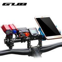 GUB G202 Bicycle Handlebar Extender Lengthened Design Carbon fiber/Aluminum Alloy Mountain Bike Mount Mobile Phone Holder