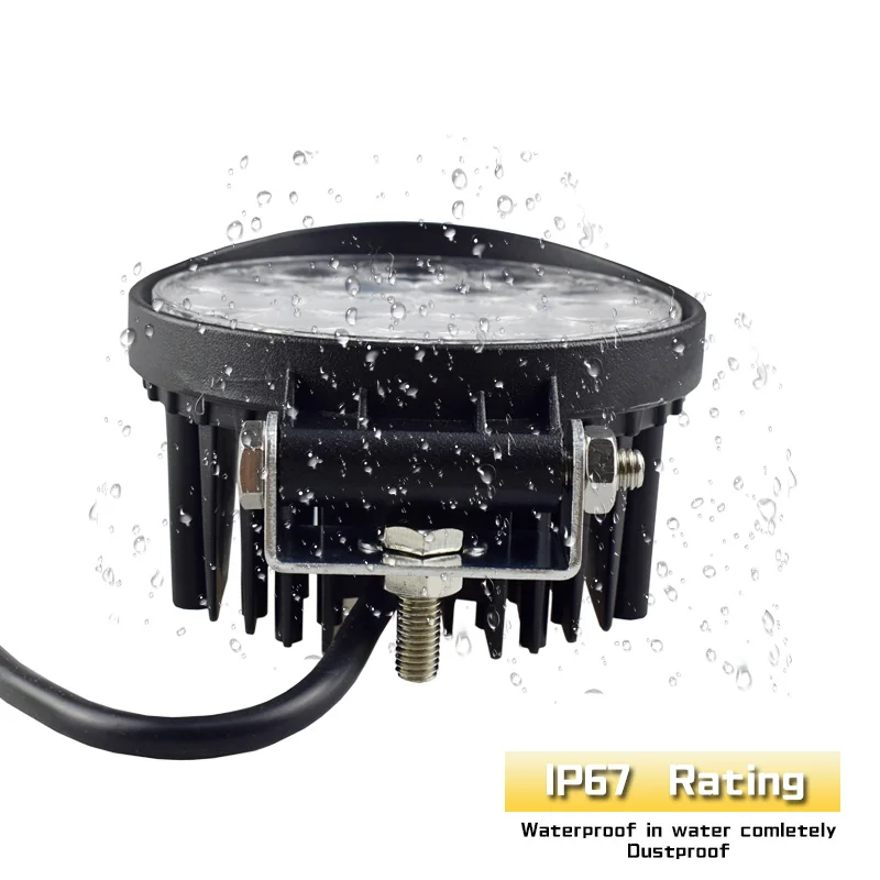 LED Work Light Bar 42W 4.4inch Car Light Bright Beam Spotlight Led Light for Car Offroad 4x4 ATV SUV Motorcycle Tractor Boat