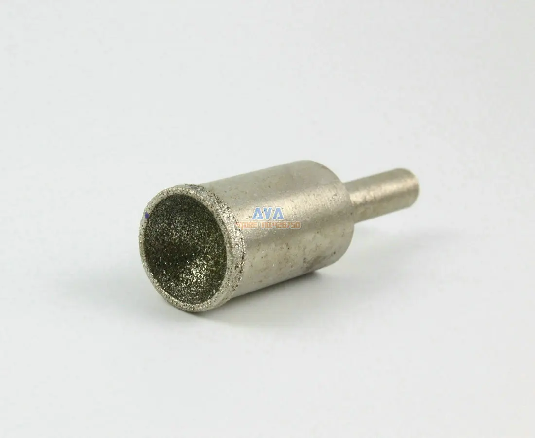 3 Pcs 15mm Diamond Mounted Point Spherical Concave Head Grinding Bit Grit 80