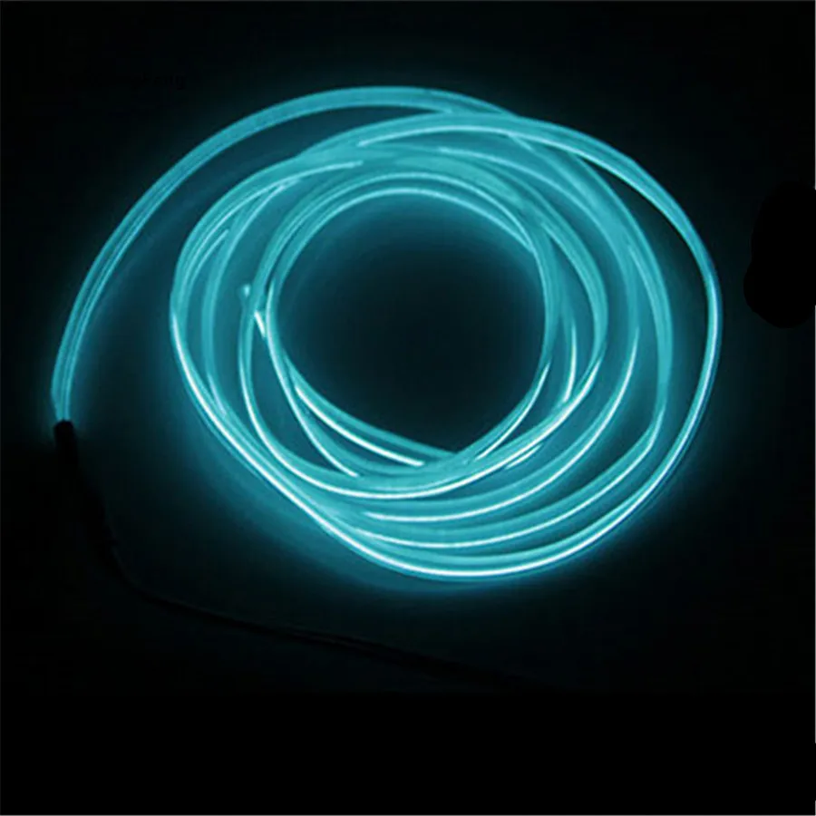 1-5 M Auto innen lichter 10 farbe 1-5 m Neon Licht Glow EL Draht Seil band kabel Streifen 12V LED kalt Licht Schuhe Kleidung schmücken