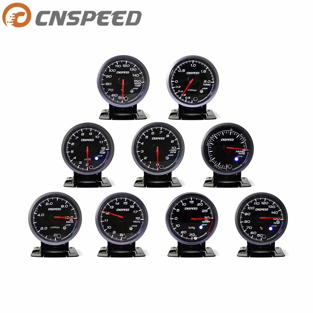 2.5INCH 60MM Auto Gauge Oil pressure Water temp Oil temp Voltage Turbo Boost Exhaust gas temp gauge Car meter