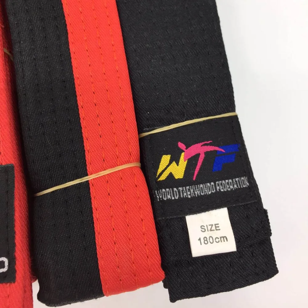 SINOBUDO2019 Nuovo Taekwondo WTF Cintura Cinghia di Colore di Arti Marziali Karate Judo Uniforme Accessori di Qualità del Cotone Strada Cintura 1.8M