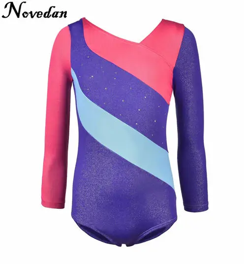 Rhythmic Gymnastics Leotards For Girls Kids Ballet Dance Leotards Dress Children Training Biketard Dancewear Practice Costume