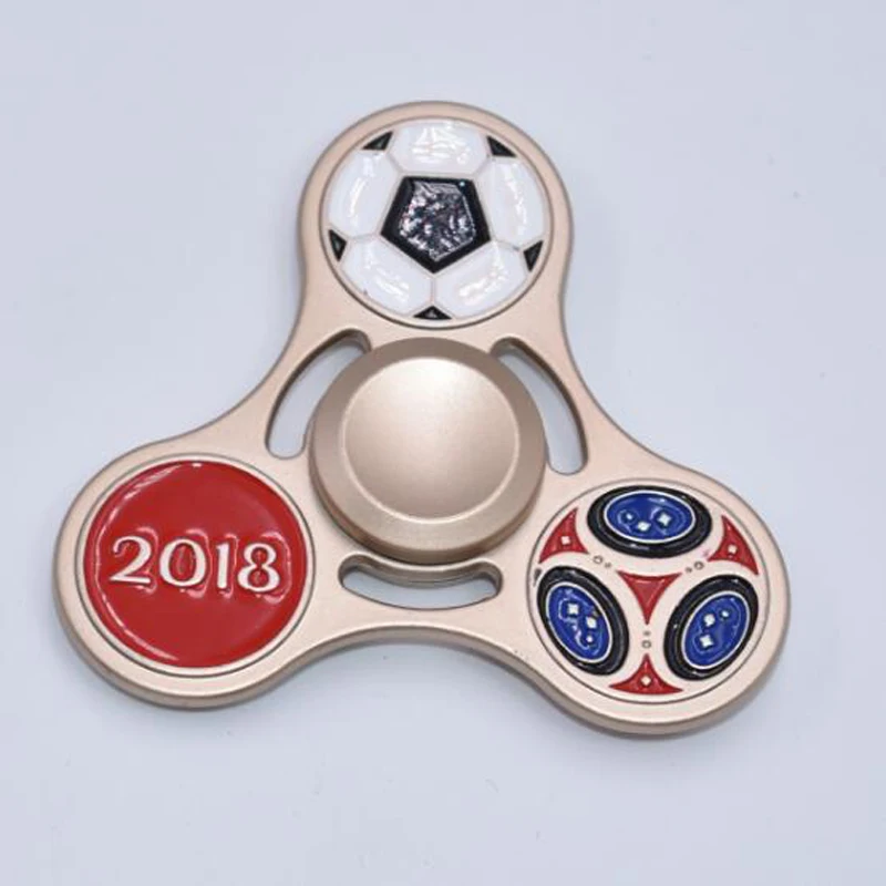 Collection 2018 Classic Football Hand Spinners Metal Fidget Spinner For Autism EDC and ADHD Anti Stress Toy for Child & Adult