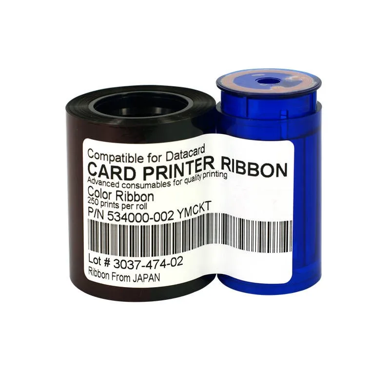 Datacard 534000-002 YMCKT Color Compatible Ribbon 250 prints/roll for SP25 SP25Plus