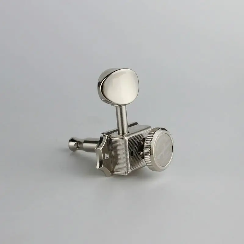 GUYKER Vintage Nickel/Chrom Schloss String Tuner Elektrische Gitarre Mechaniken Mechaniken Für ST TL Gitarre Tuning Pegs