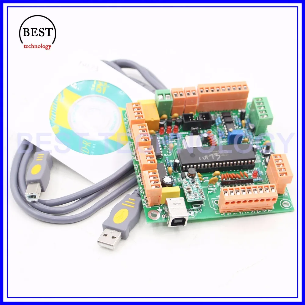 4 Axis USB CNC Controller CNC USB Interface Board USB CNC 2.1 MK1 MACH3 Upgrading Control Board