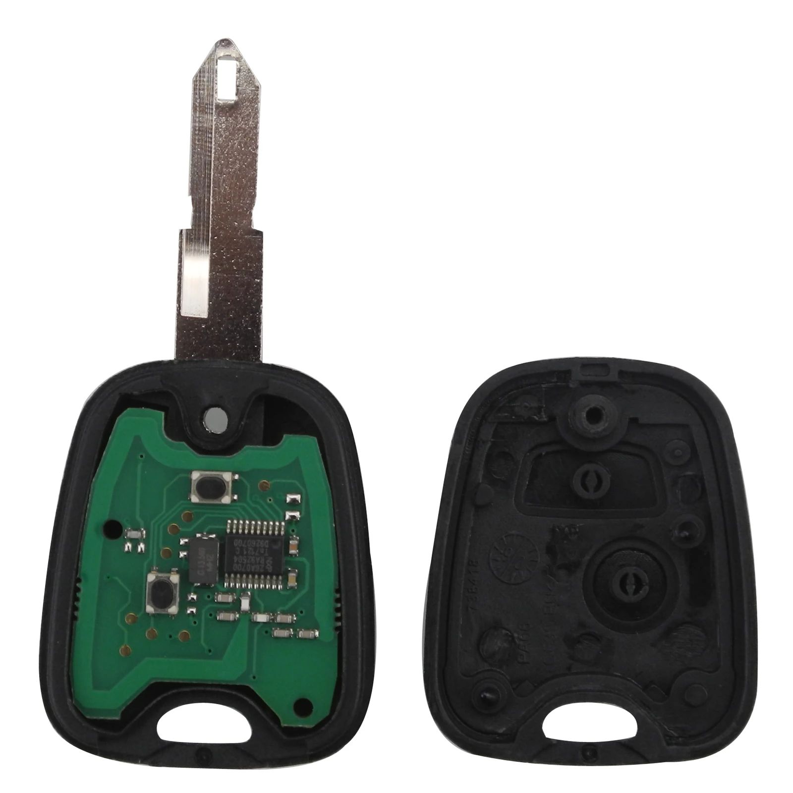 jingyuqin 2 przyciski ASK NE73 ostrze zdalny klucz Shell Fob kontroler pasuje do PEUGEOT 206 433 MHZ z chipem transpondera PCF7961