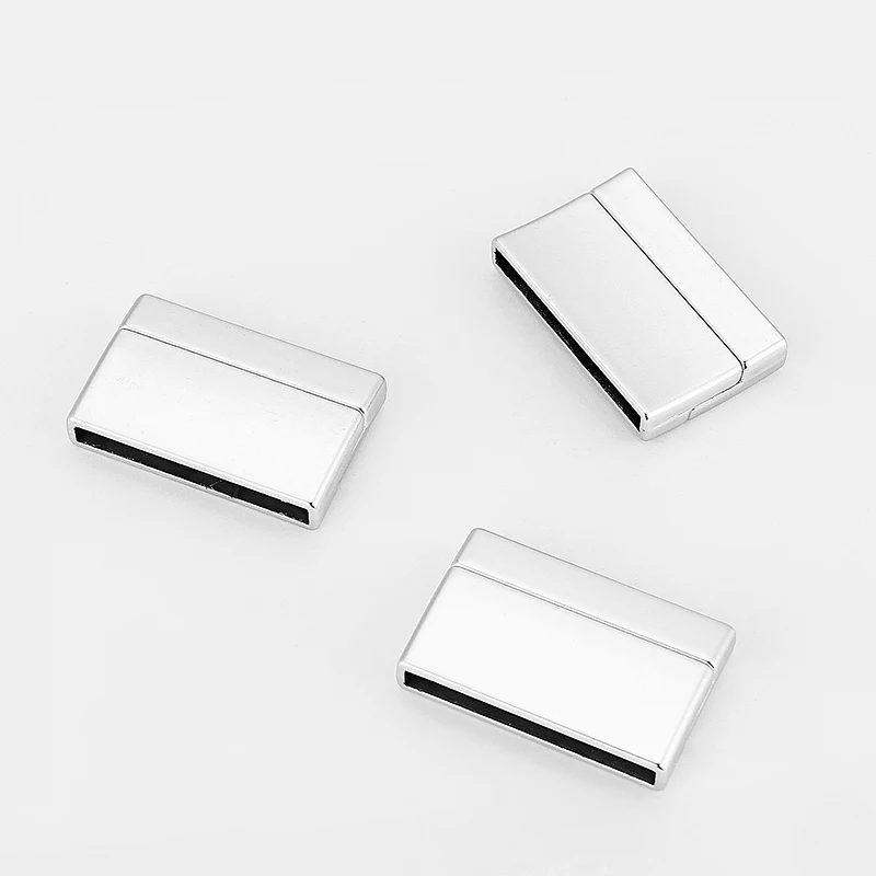 5sets Flat Magnetic Clasp for 30*3mm Flat Leather Cord Bracelet Jewelry Making DIY Fashion Jewelry Accessories
