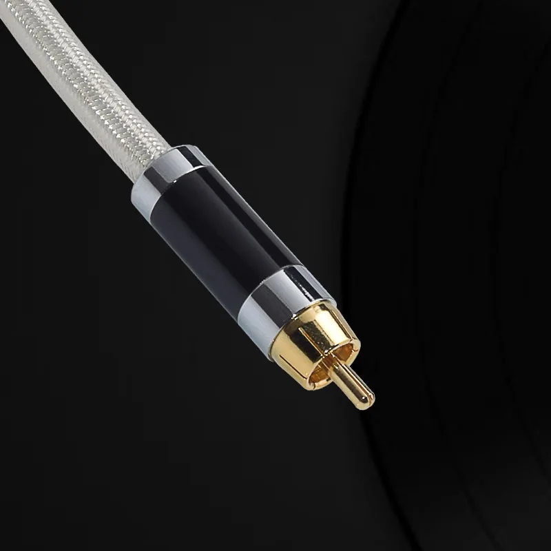 ATAUDIO Hifi Digital Coaxial Audio Video Rca Cable Hi-end Copper and Silver RCA to RCA Male Subwoofer Audio Cable