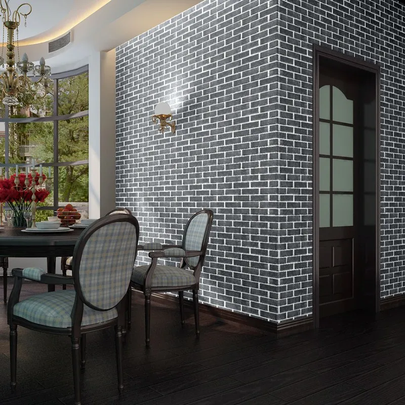 Wellyu الصينية ثقافة البلاط الطوب أبيض رمادي أحمر الطوب خلفية غرفة المعيشة مطعم الشواء بار خلفية خلفيات #3