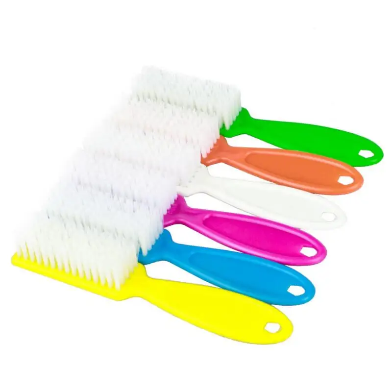 Pro Nail Scrub Brushes Health Beauty Care Accessory Nail Art Plastic Cleaning Brush Manicure Tool LX7321