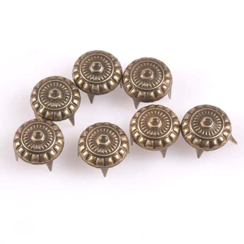 100PCs bronze Four Brads Scrapbooking Embellishment Fastener Brads Metal Crafts For shoes Decoration CP1917