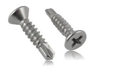 50pcs/lot stainless 410 M4.2*13-M4.8*50 countersunk phillips self drilling screws flat head bolts hardware fasteners41