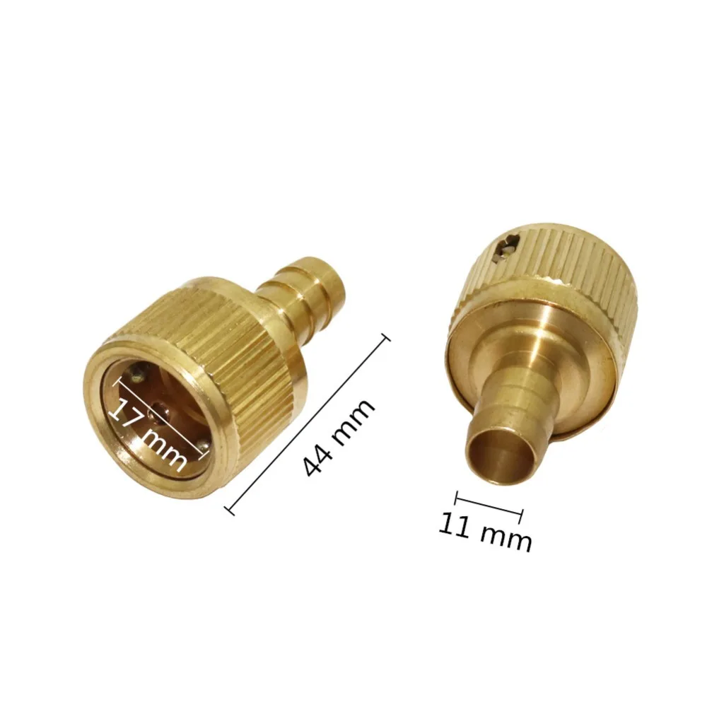 Full copper Barbed 1/2 Inch Quick Connector Irrigation Plumbing Pipe Fitting Joint tube Hose Water conector 1 Pc