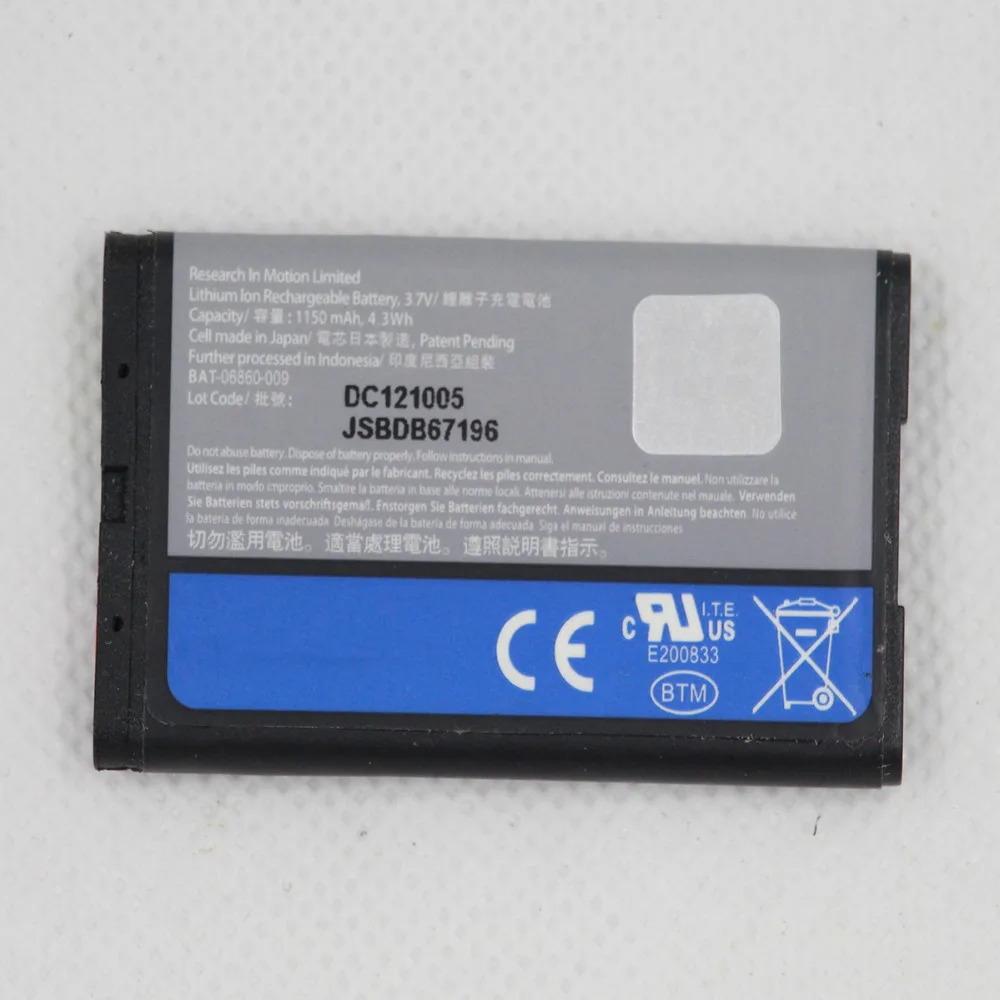 ISUNOO Mobile Phone battery C-S2 CS2 for Blackberry Curve 9300 8300 8310 8320 8330 8520 8530 8700 Internal Replacement Battery