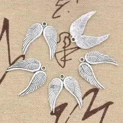 15pcs Charms Angel Wings 21x19mm Antique Making Pendant fit,Vintage Tibetan Bronze Silver color,DIY Handmade Jewelry