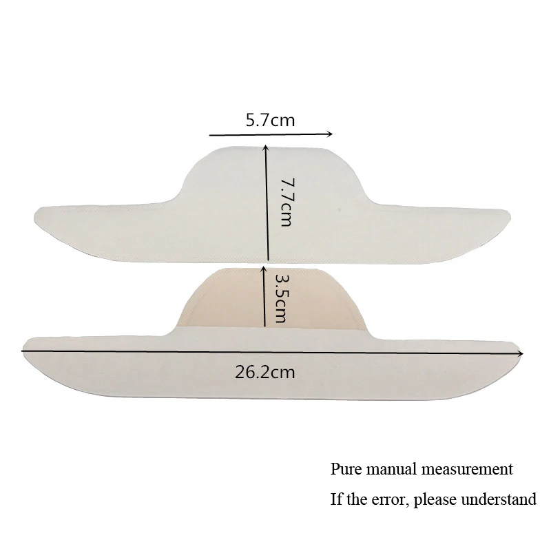 Новинка, 100 шт., белые одноразовые хлопковые защитные прокладки против пота, дезодоранты, унисекс, поглощающие средства от пота